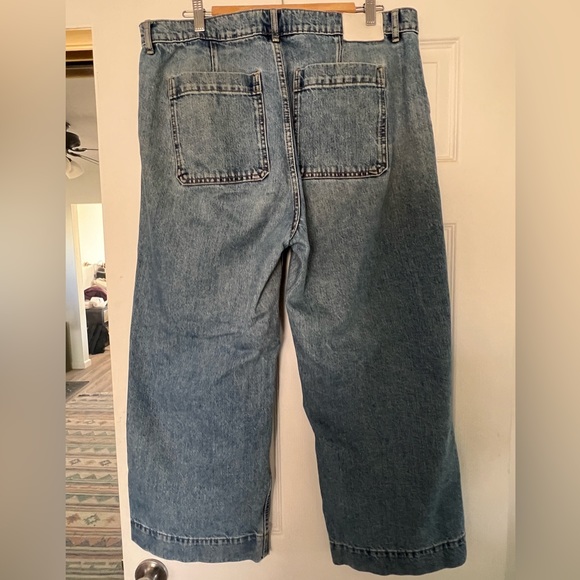 Everlane Wide Leg Crop Jeans White Label Edition 2 size 33  size 16 - Picture 3 of 7